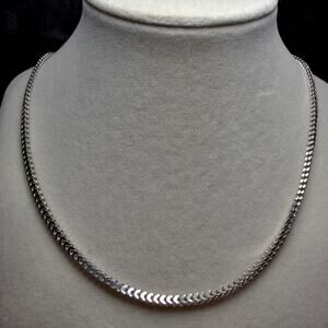 925 Sterling Silver 2.6mm Franco Chain Necklace - 22 Inches (8.19g)